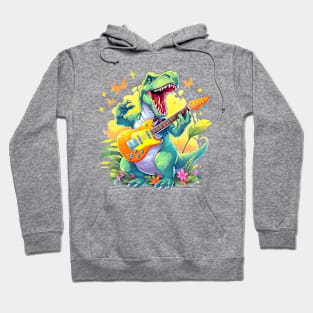 dino guitar Hoodie